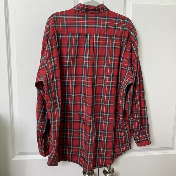 Vintage Viyella Shirt Mens XXL Plaid Tartan Button Front Cotton Wool Made Canada - Picture 5 of 6